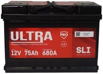 Автомобильный аккумулятор Ultra PRO L+ (75 А·ч)