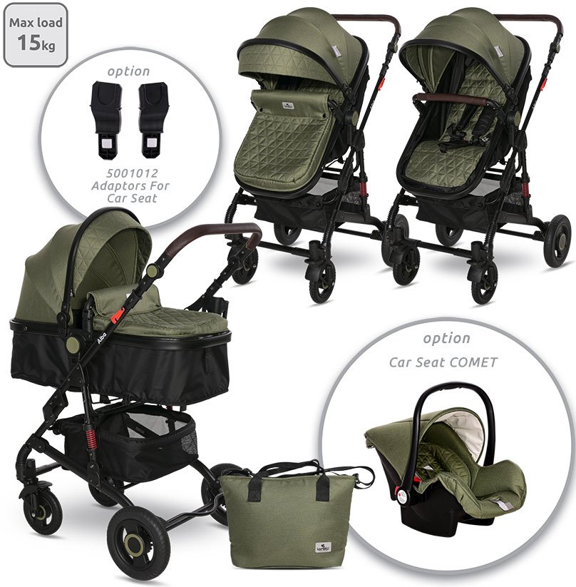 

Универсальная коляска Lorelli Alba Premium 2023 (2 в 1, loden green)