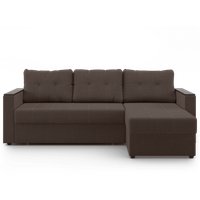 Угловой диван Mio Tesoro Атланта Лайт 111 (Savana Chocolate)