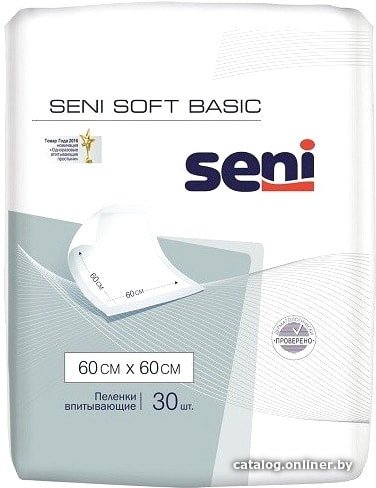 Пеленки Seni Soft Basic 60х60 см (30 шт)