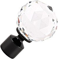 

Наконечник для карниза АС ФОРОС Кристалл D19 (черный)