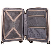 Чемодан-спиннер Puccini Montreal 55 см (бежевый)