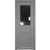 Межкомнатная дверь ProfilDoors 67U L 70x200 (грей/стекло дождь черный)