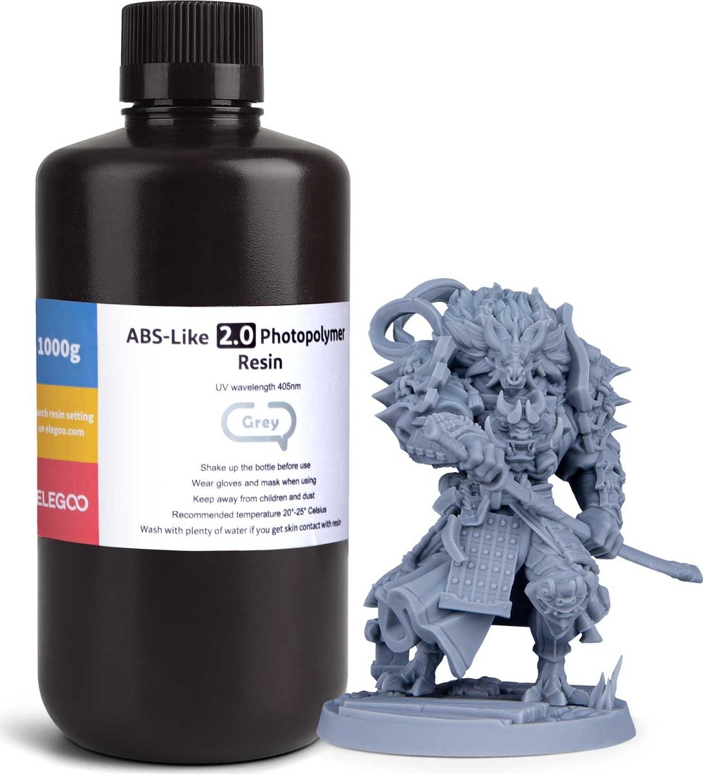 

Фотополимер Elegoo ABSlike V2.0 1кг (серый)