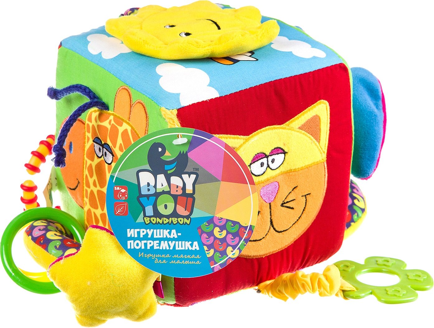 

Погремушка Bondibon Baby You Куб ВВ1279