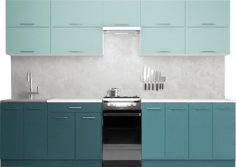 Готовая кухня Хоум Лайн Гранд Лайт 50-3.0 (бензин/сумеречный голубой)