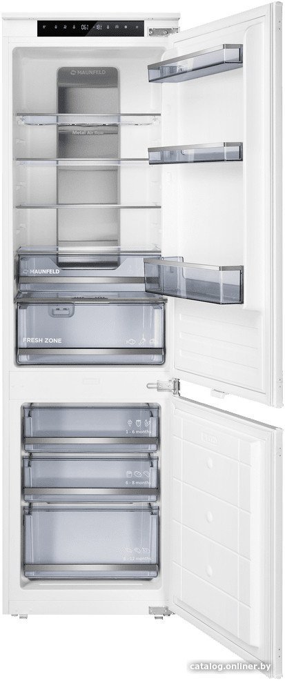 

Холодильник MAUNFELD MBF17754NFWHGR Lux