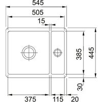 Кухонная мойка Franke Kubus KBK 160-38-12 126.0442.602 (матовый антрацит) в Бобруйске