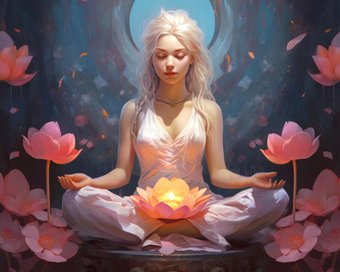 Алмазная мозаика  Рыжий кот Гармония с собой НД-0574