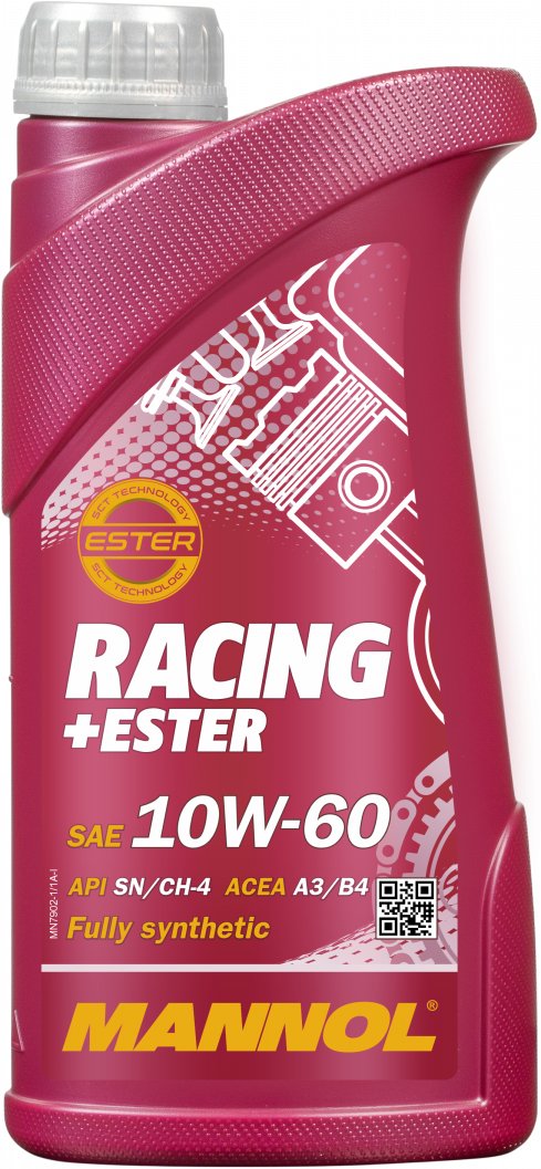 

Моторное масло Mannol Racing+Ester 10W-60 1л