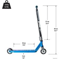 Трюковый самокат Oxelo MF 1.8+ (черный)