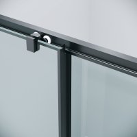 Душевая дверь Grossman Cosmo 140x195 100.K33.02.140.21.00 (черный матовый/стекло прозрачное)