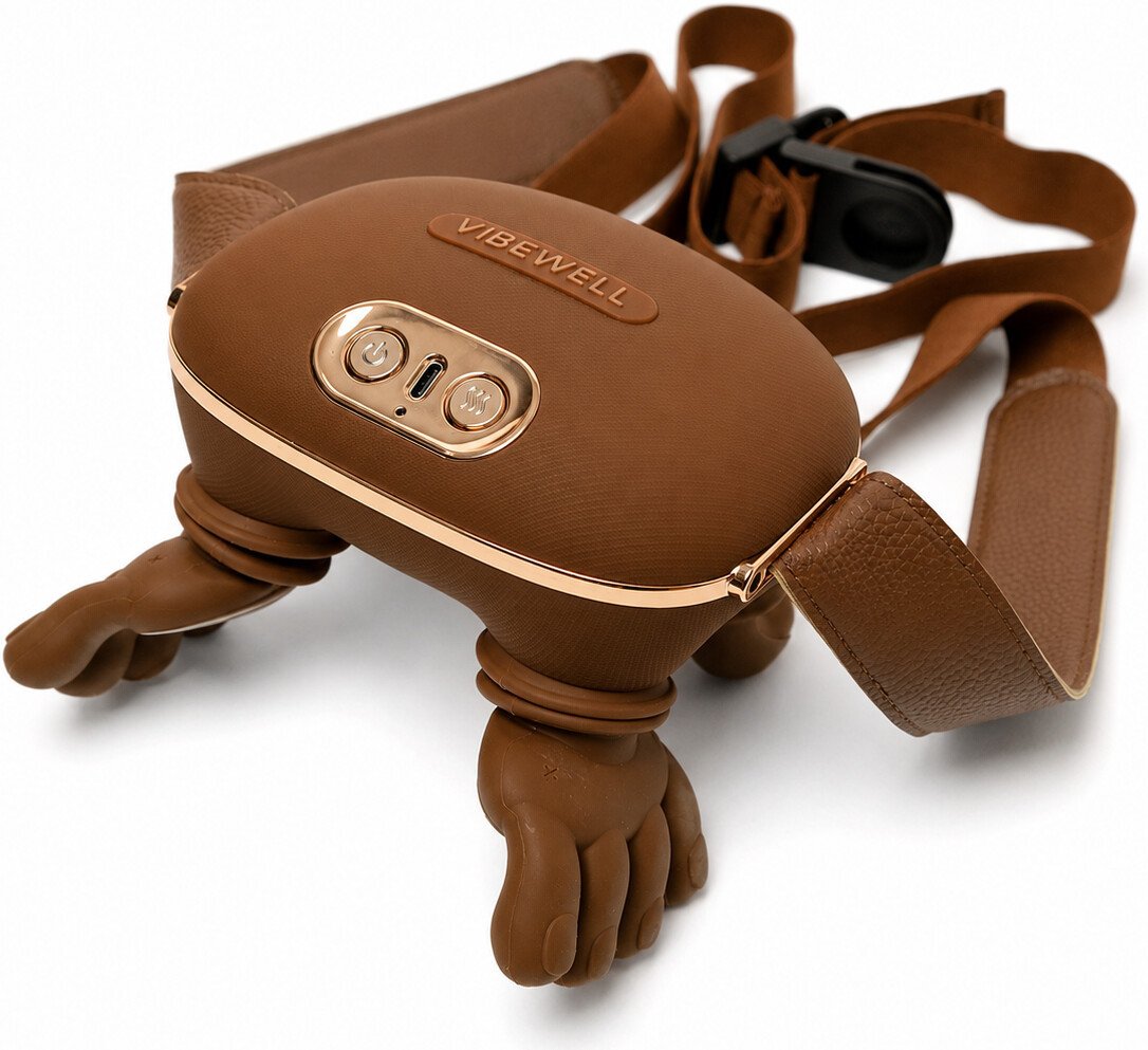 Массажер для шеи и плеч  VibeWell P-054 (коричневый)