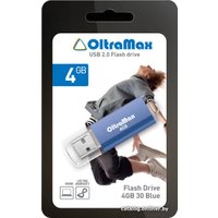 USB Flash OltraMax 30 4GB (синий)