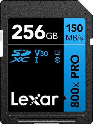 

Карта памяти Lexar High-Performance 800x Pro SDXC LSD0800P256G-BNNNG 256GB