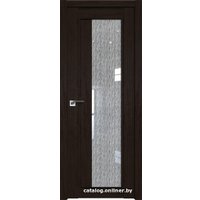 Межкомнатная дверь ProfilDoors 2.72XN L 60x200 (дарк браун/стекло дождь белый)