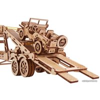 3Д-пазл Wood Trick Прицеп-автовоз с военным кабриоджипом 1234-18