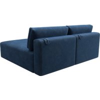 Угловой диван Лига диванов Лига-060 НПБ угол универсальный 129510 (велюр Brut 11 синий)