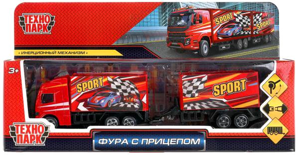 

Грузовик Технопарк Фура с прицепом 1615079-R