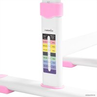 Парта Anatomica Avgusta + стул + выдвижной ящик + светильник + подставка (белый/розовый)