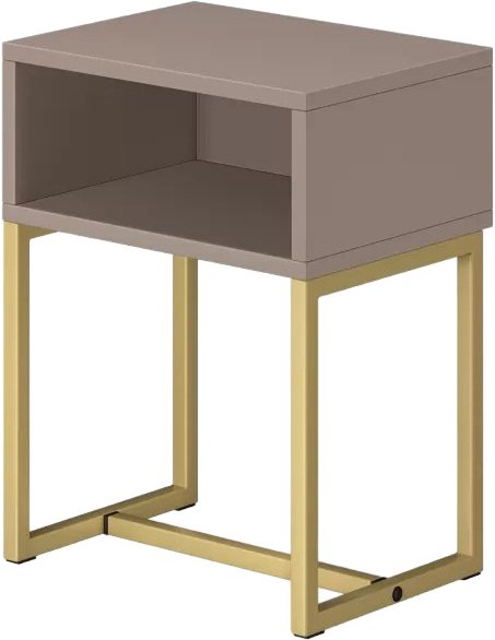 

Тумба MONOFIX С металлическими опорами (капучино/золото)