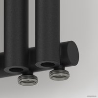 Стальной трубчатый радиатор Сунержа Эстет-0 EU50 правый 1200х225 5 секций (темный титан муар)