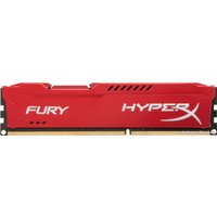 Оперативная память HyperX Fury Red 8GB DDR3 PC3-14900 HX318C10FR/8