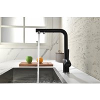 Смеситель Paulmark Serpentine Se213222-GM (черный/вороненая сталь)