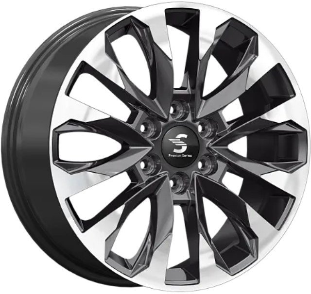 Литые диски SKAD КР007 20x8 6x139.7мм DIA 75.1мм ET 42мм Diamond Black Gris
