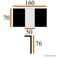 Кухонный стол Виста Монреаль 70х110 (супер белый)