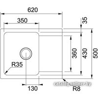 Кухонная мойка Franke Orion OID 611-62 114.0443.357 (сахара)