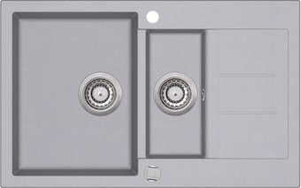 Кухонная мойка Aquasanita Tesa SQT151AW (alumetallic 202)