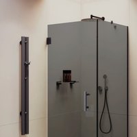 Душевой уголок MaybahGlass MGY-1308-6 (графитовое стекло/черный) в Мозыре