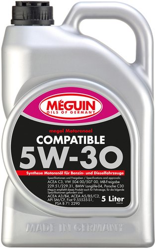 Моторное масло Meguin Megol Compatible 5W-30 5л [6562]