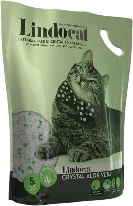 

Наполнитель для туалета LindoCat Crystal Aloe Vera 5 л