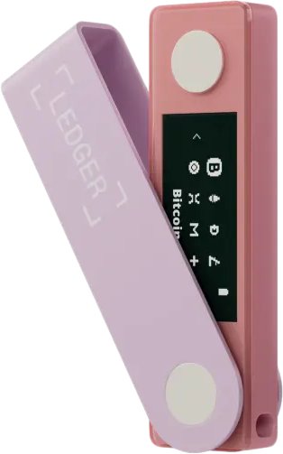 Аппаратный криптокошелек Ledger Nano X (розовый)
