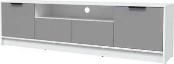 Тумба Интерлиния ТВ Концепт КТ-ТВ4-50 (серебро/белый платинум)