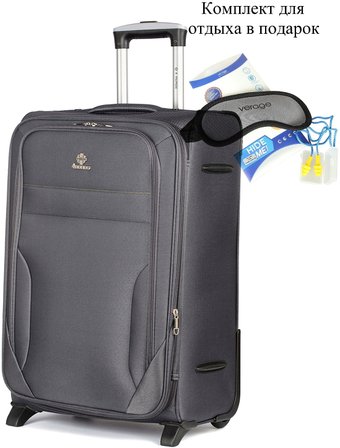 Чемодан 4 ROADS 6127-M 64 см (темно-серый)