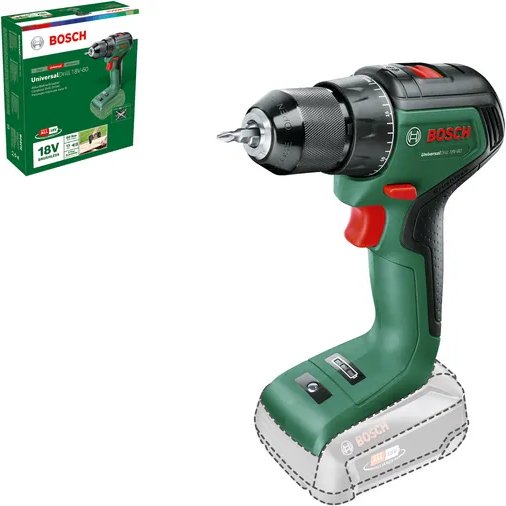 

Дрель-шуруповерт Bosch UniversalDrill 18V-60 06039D7000 (без АКБ)