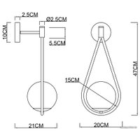 Бра Arte Lamp Matisse A7765AP-1AB