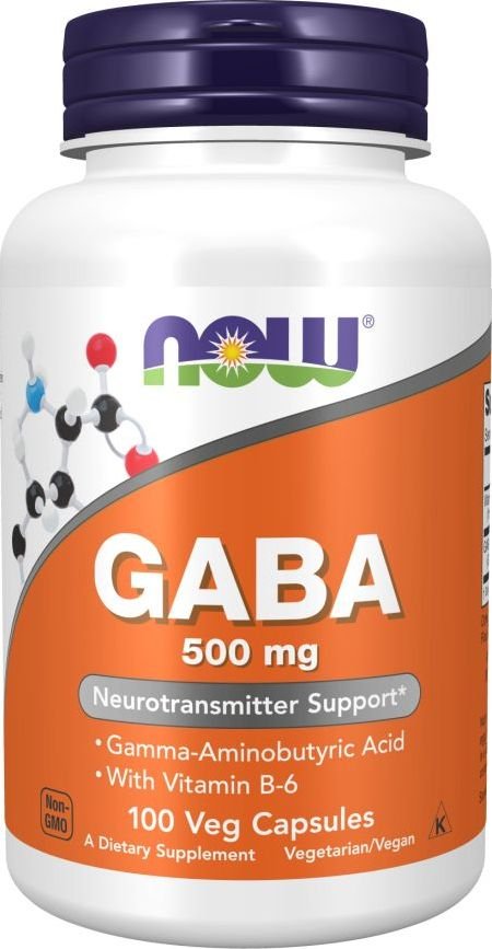 Аминокислота Now Foods GABA 500 мг (100 капсул)