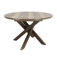 Кухонный стол Виста Палермо 120x120/155 (дуб олово/дуб олово)