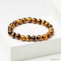 Браслет Wolves Тигровый глаз 40537 (р.21, золотой) в Бресте