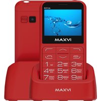 Кнопочный телефон Maxvi B231ds (красный)