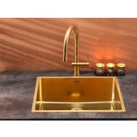 Кухонная мойка Reginox New York 50x40 (L) OKG Comfort Gold Flax R35160