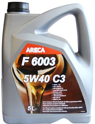 

Моторное масло Areca F6003 5W-40 C3 5л [11162]