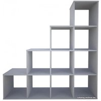 Стеллаж Polini Kids Home Smart Каскадный 10 секций (бетон)