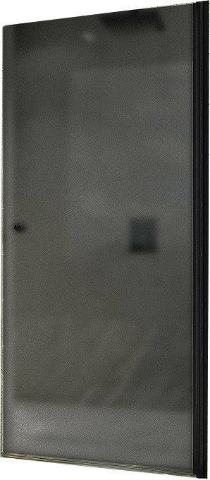 Душевая дверь MaybahGlass 90x198 MGD-813-6 (графитовое матовое стекло/черный)