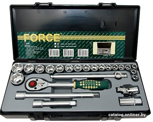 Набор трещотка с головками Force 4246 (24 предмета)