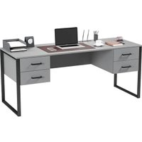 Стол Soma Slava 180x66 (серый/черный)